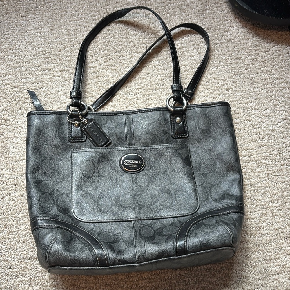 Coach black purse